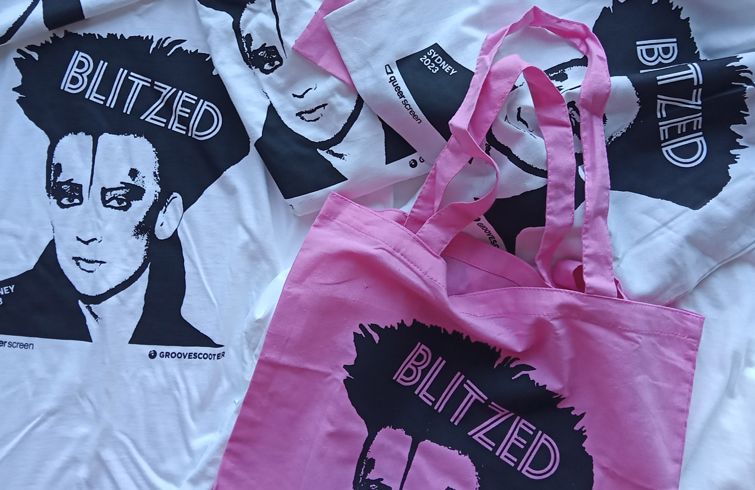 BLITZED T-SHIRTS & BAGS - Groovescooter